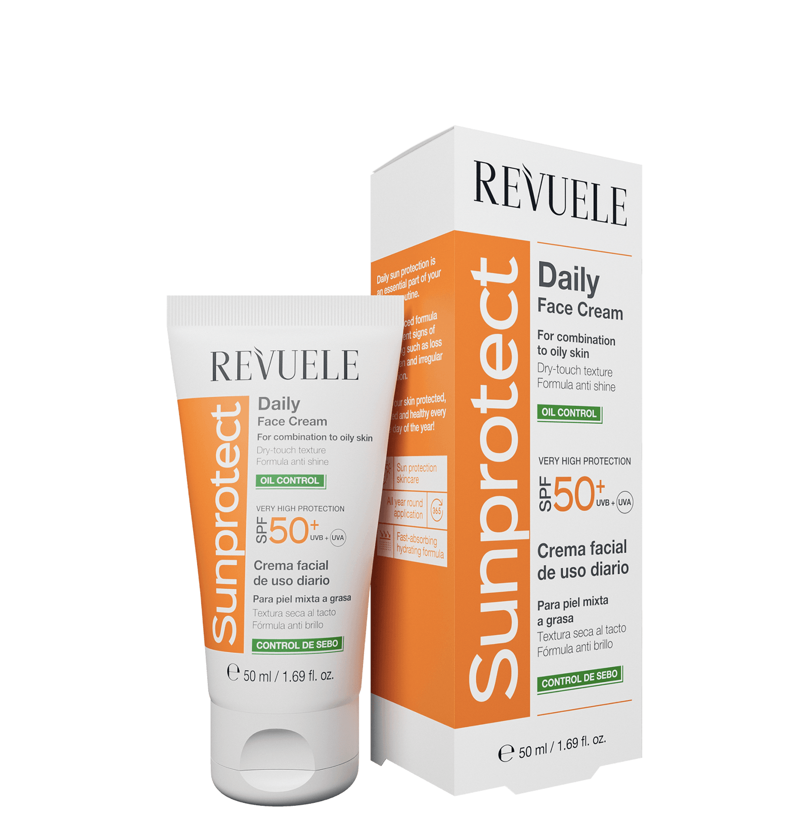 Protector Solar Diario SPF 50+ Control de Sebo (50ml)