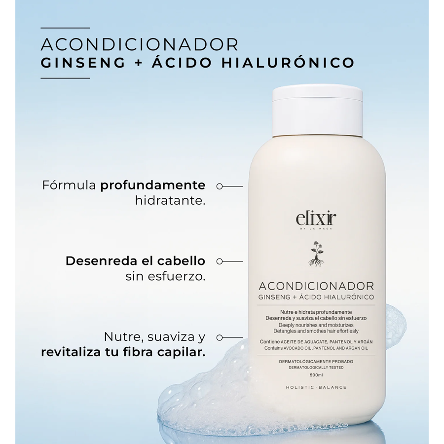 Acondicionador Ginseng + Ácido Hialurónico (500ml)