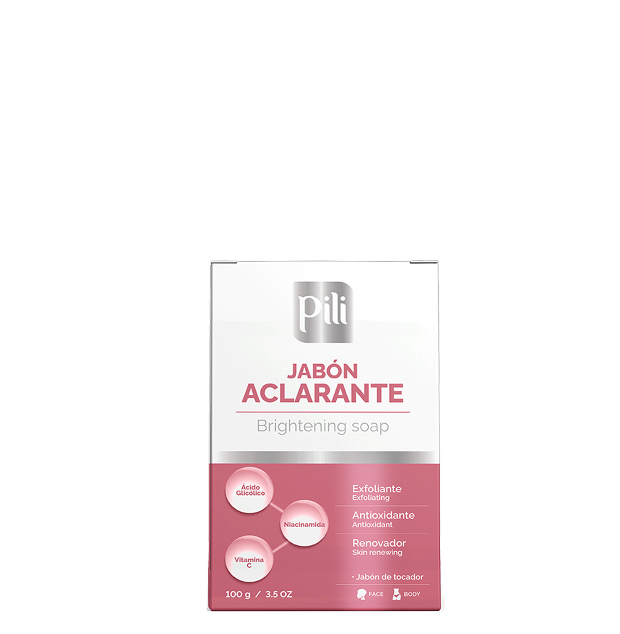 Jabón Aclarante con Niacinamida y Ácido Glicólico (100gr)